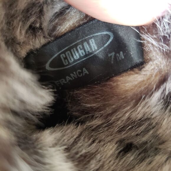 Cougar Faux Fur Lined Suede Buckle Pull on Boots - Picture 3 of 6